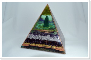 Große Orgon Pyramide - Malachit